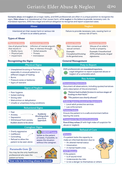 Pediatric & Geriatric Considerations - Paramedic & EMS